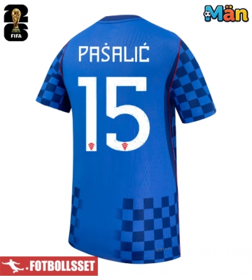Kroatien Mario Pasalic #15 Bortatröja VM 2026 Kortärmad